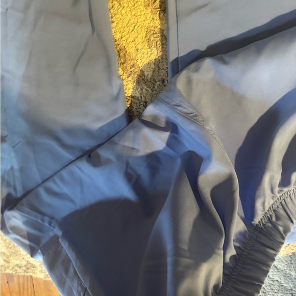 Men's Blue Drawstring Pants - Picture 3 of 4